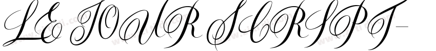LE JOUR SCRIPT字体转换